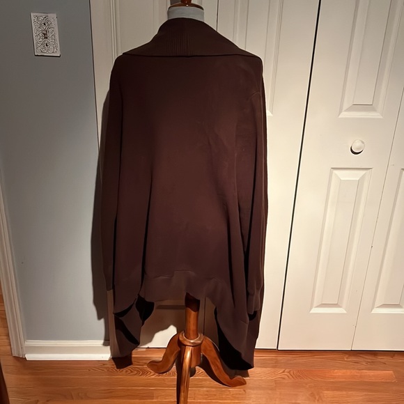 EUC Ralph Lauren Sport brown fleece multi length jacket, size M/L - Picture 5 of 8